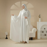 5-Piece Set Farasha Abaya, Premium Farasha Textured Open Abaya (ABA095)